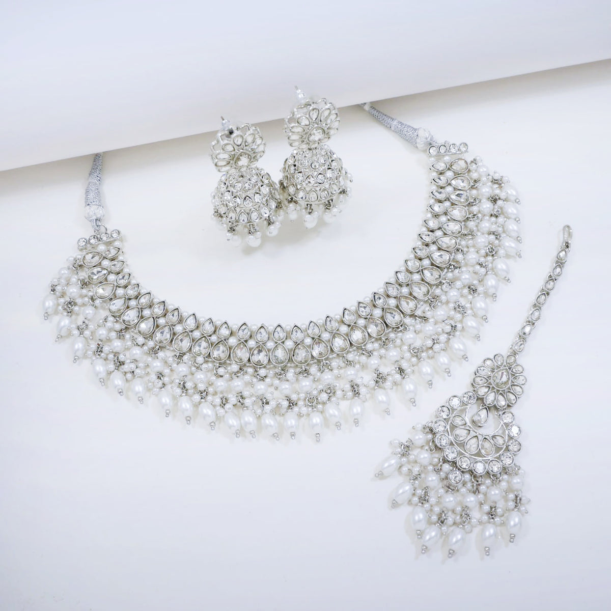 Bridal Jewelry Set – All Champagne Kundan Choker