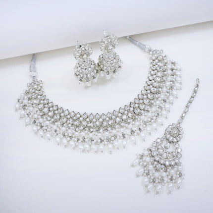 Bridal Jewelry Set – All Champagne Kundan Choker