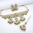 Bridal Jewelry Set – All Champagne Zircon Kundan Choker