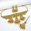 Bridal Jewelry Set – All Champagne Zircon Kundan Choker (II)