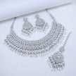 Bridal Jewelry Set – Mint Green & Champagne Polki Choker