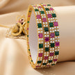 Zircon bangle set – copper/brass fashion jewelry