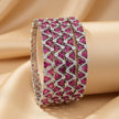 Zircon bangle set – copper/brass fashion jewelry