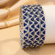 Zircon bangle set – copper/brass fashion jewelry