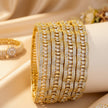 Zircon bangle set – copper/brass fashion jewelry