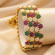 Zircon bangle set – copper/brass fashion jewelry