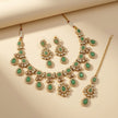 Bridal Jewelry Set – Emerald Green & Gold