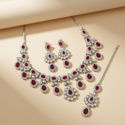 Bridal Jewelry Set – Crystal Clear & Silver