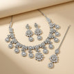 Bridal Jewelry Set – Emerald Green & Silver