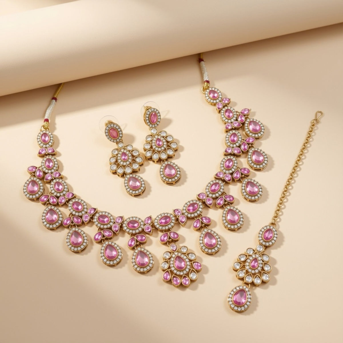 Bridal Jewelry Set – Mint Green & Silver