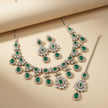 Bridal Jewelry Set – Gold & Champagne Crystal