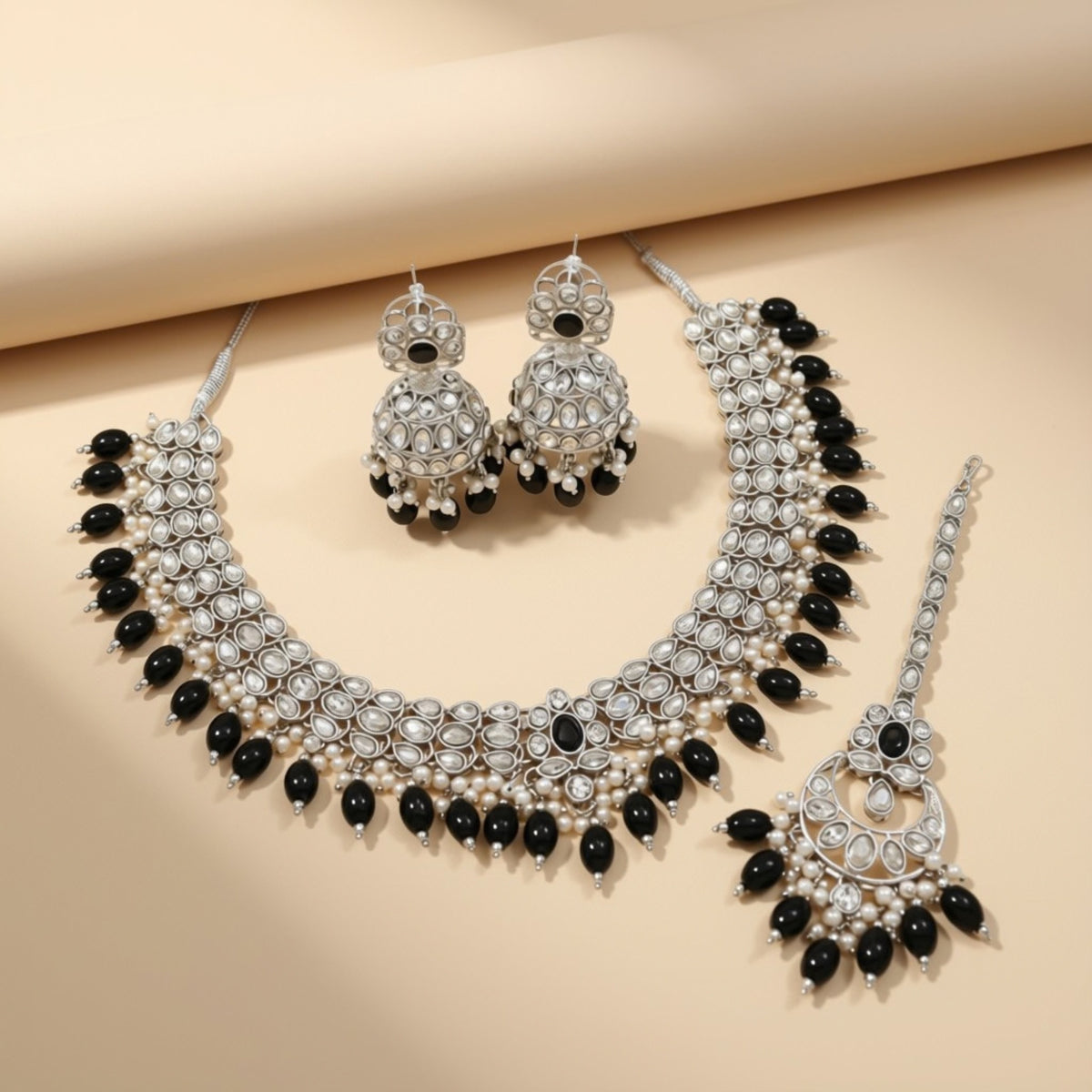 Bridal Jewelry Set – Champagne & Antique Gold