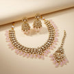 Bridal Jewelry Set – Dark Red & Silver