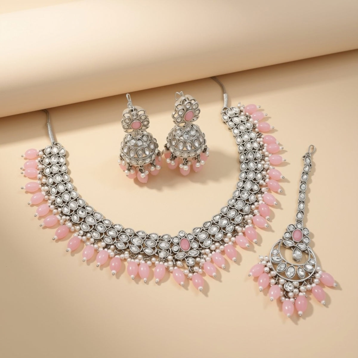 Bridal Jewelry Set – Aqua & Antique Gold