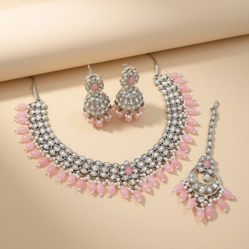 Bridal Jewelry Set – Aqua & Antique Gold