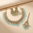 Bridal Jewelry Set – Coral & Antique Gold