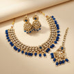 Bridal Jewelry Set – Aqua Crystal & Antique Gold